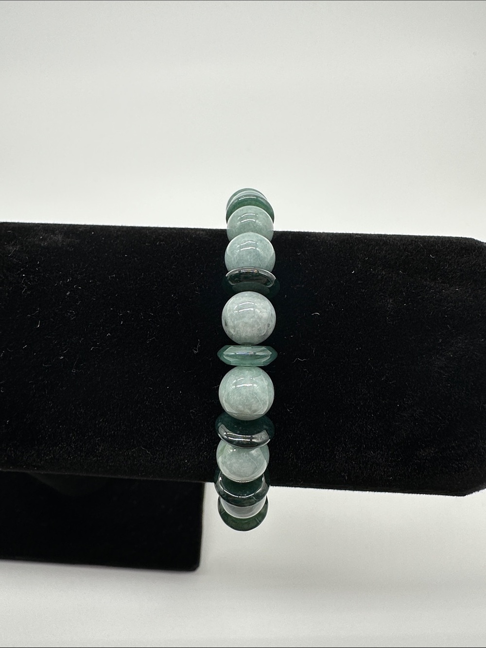 Jade Beaded Stretch Bracelet